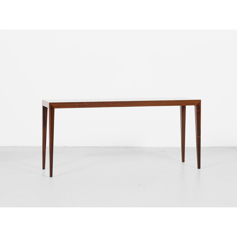 Set of 3 vintage rosewood side tables by Severin Hansen for Haslev, Denmark 1960