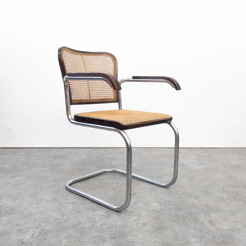 Vintage tubular steel armchair K 17 by Robert Slezák for Slezák, Czechoslovakia 1930