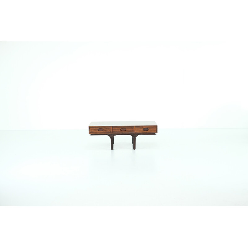 Vintage wooden coffee table by Gianfranco Frattini for Bernini, Italy 1950