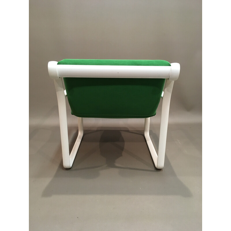 Fauteuil vert par Hannah Morrison pour Knoll international - 1970