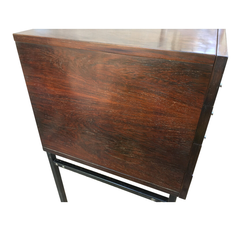 Rio rosewood and oak chest of drawers produced by ALAIN RICHARD - 1950s