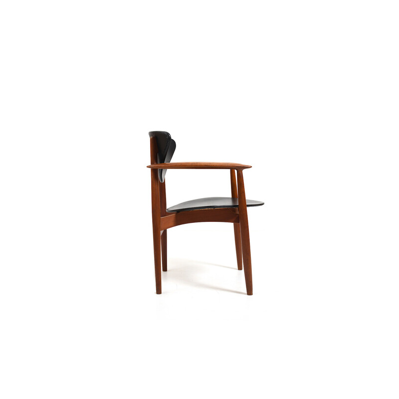 Vintage teak armchair by Erik Wørts for Norden Møbelfabrik, Denmark 1950s