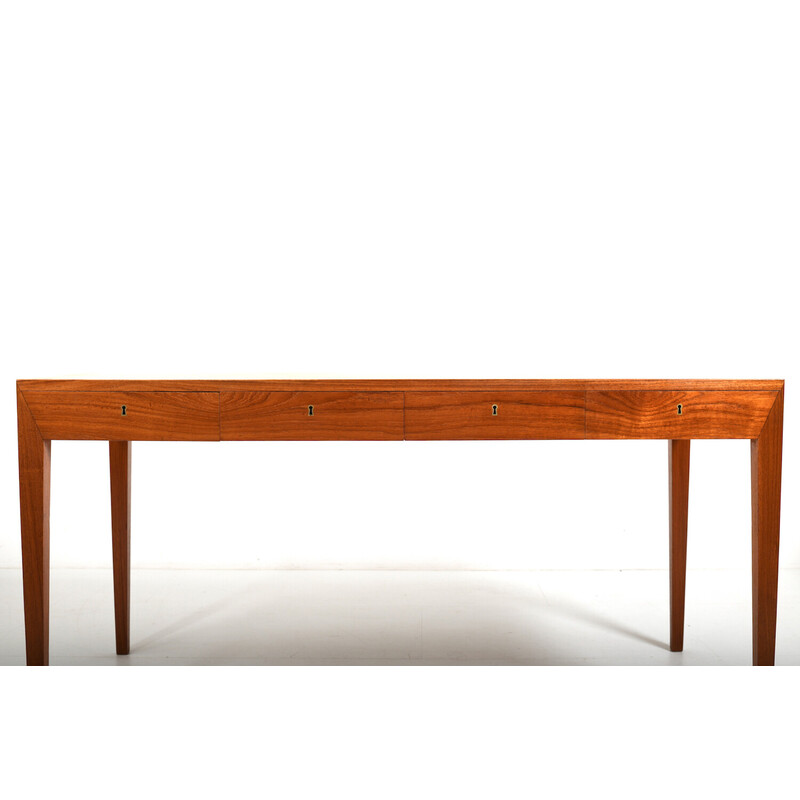 Vintage teak desk Mod.36 by Severin Hansen for Haslev, 1950s