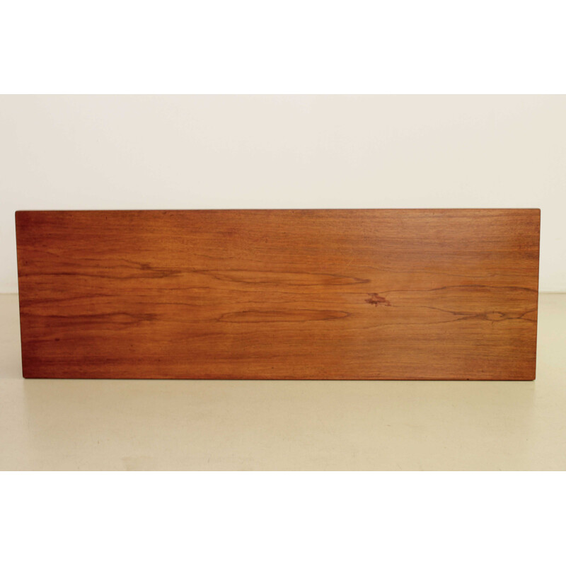 Scandinavian rectangular teak coffee table - 1950s