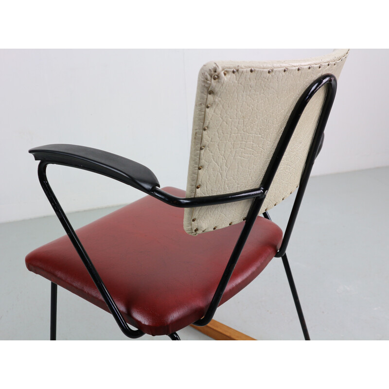 Vintage rocking chair by Wh Gispen for Kembo, Netherlands 1950s