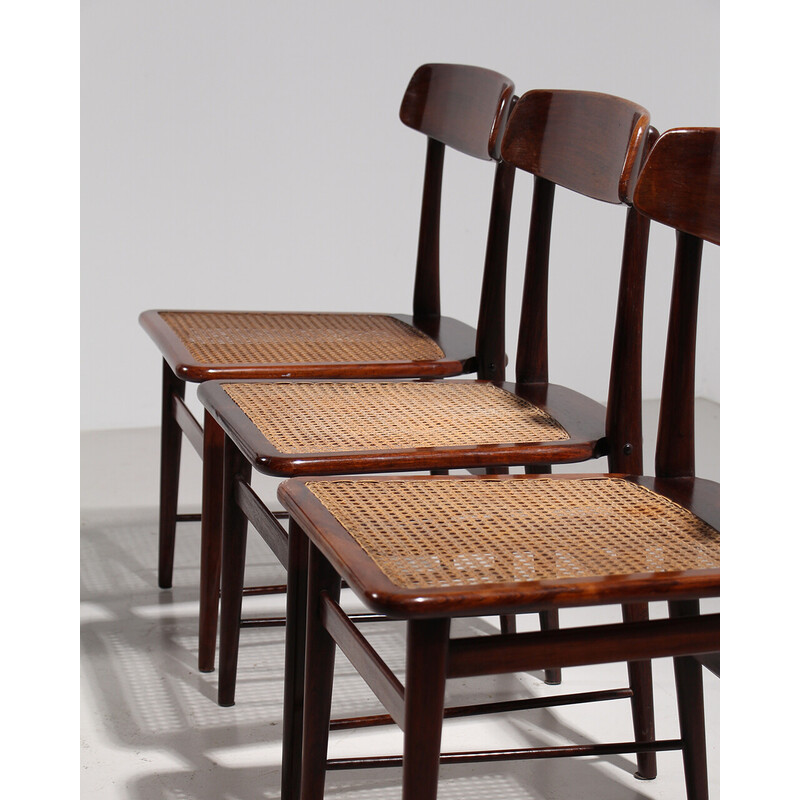 Lot de 4 chaises vintage Lucio Costa de Sergio Rodrigues, 1956