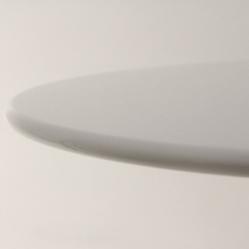 Table basse blanche en fer produite par Porada - 1980 