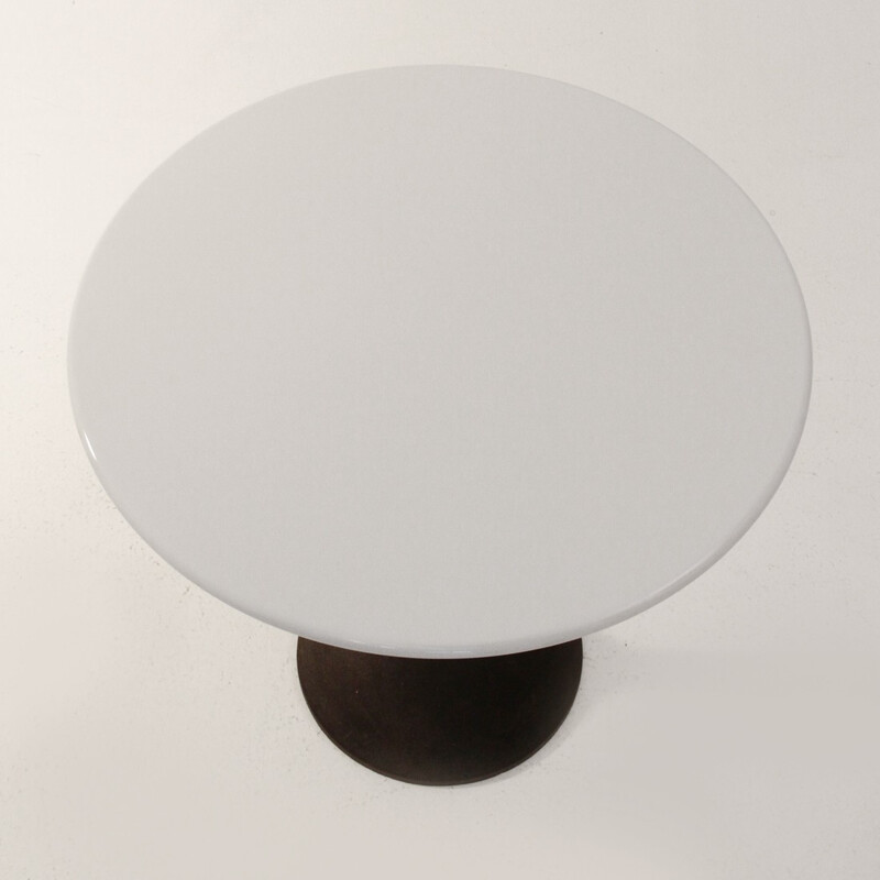 White coffee table in iron produced by Porada - 1980s 