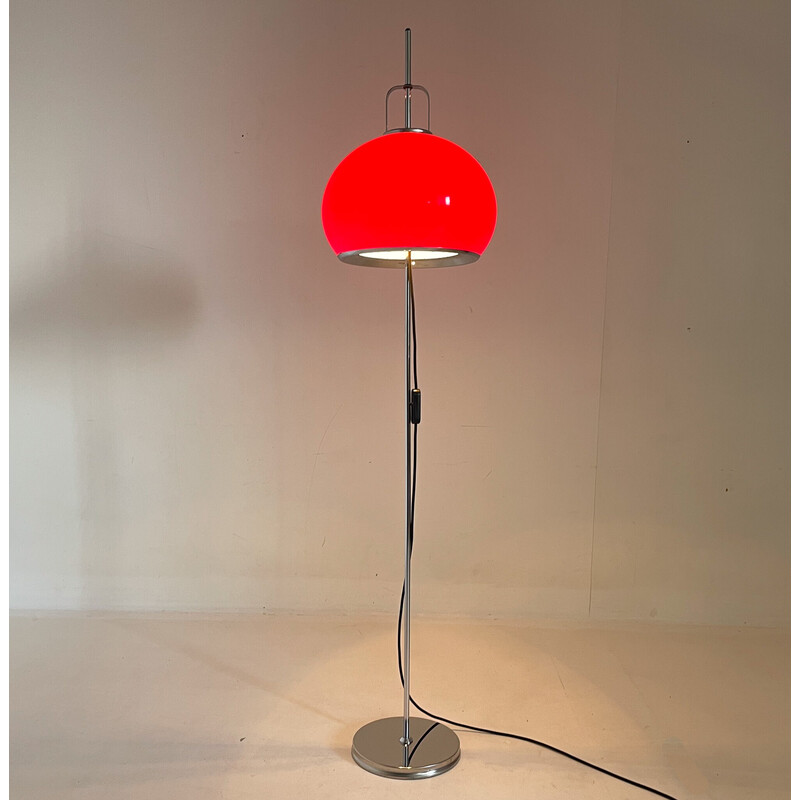 Vintage adjustable floor lamp by Guzzini for Meblo, Italy 1970s