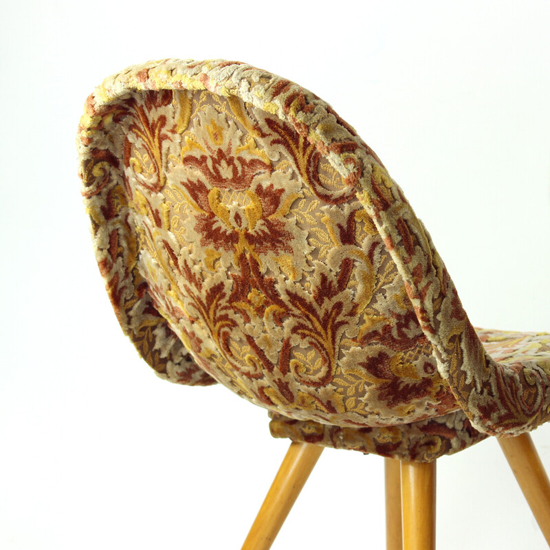 Par de cadeiras Shell de meados do século por Miroslav Navratil, Checoslováquia 1960s