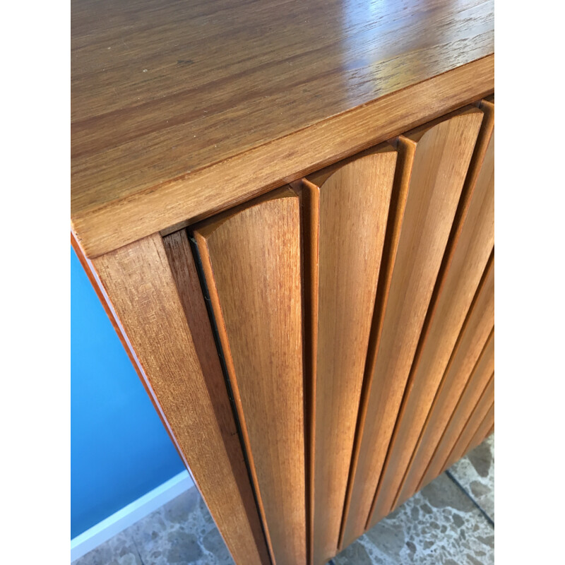 Vintage German teak highboard produced by Bub Wertmöbel - 1970s