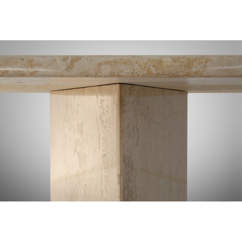 Vintage console table in travertine