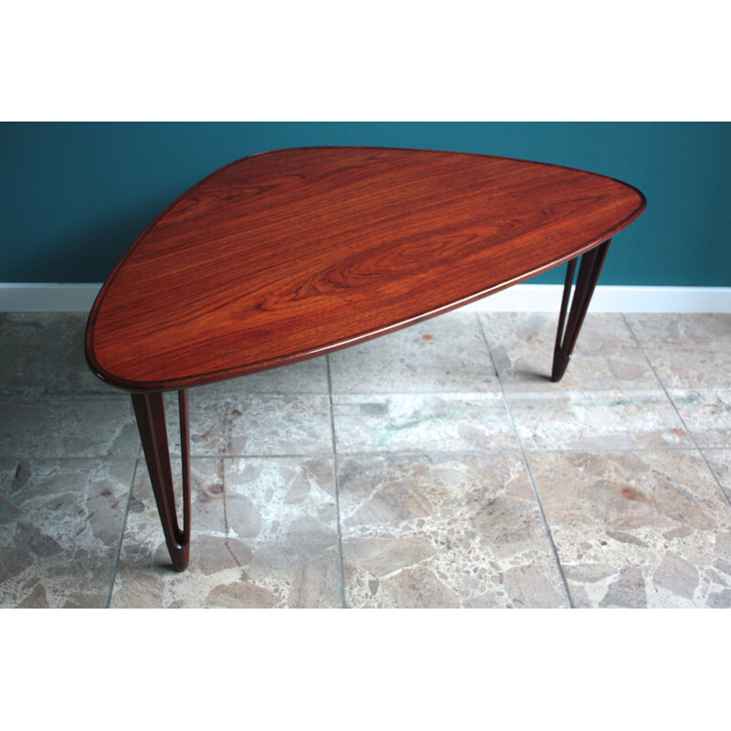 Teak Tripod Coffee Table from BC Mobler - 1950s
