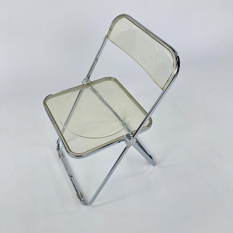 Vintage Plia folding chair by Giancarlo Piretti for Castelli, 1970