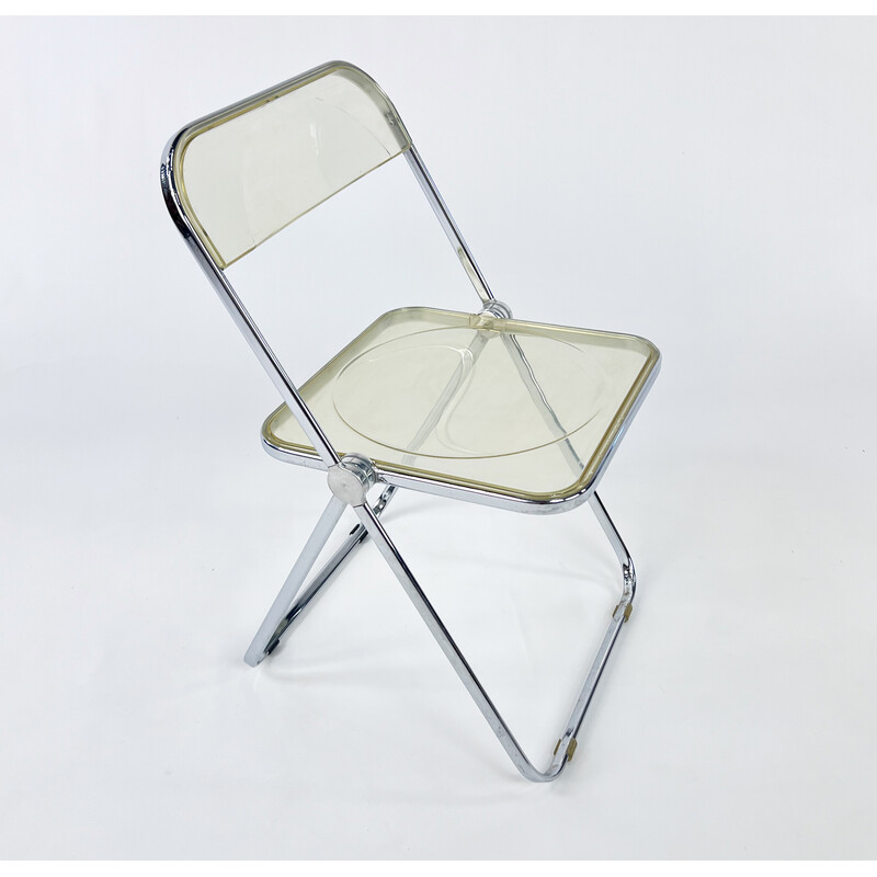Vintage Plia folding chair by Giancarlo Piretti for Castelli, 1970