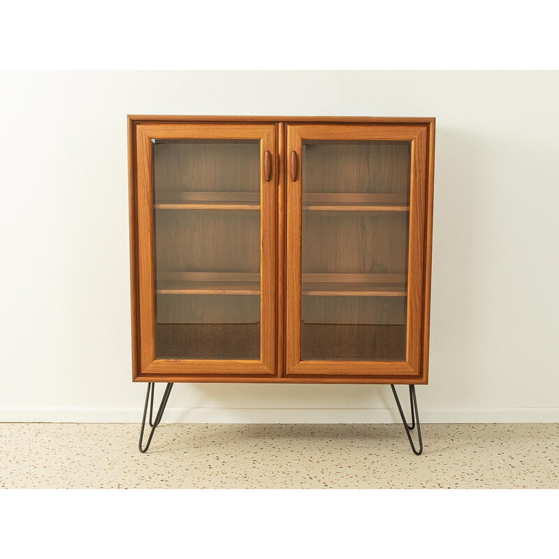 Vintage teak veneer showcase for Heinrich Riestenpatt, Germany 1960