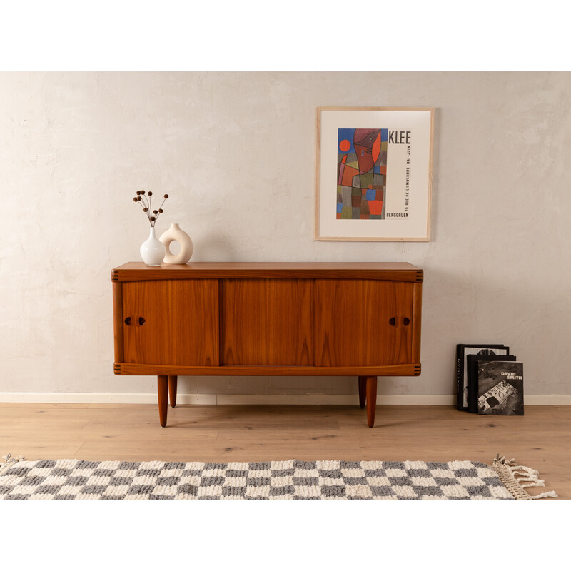 Vintage teak veneer sideboard by H.w. Klein for Bramin, Denmark 1960