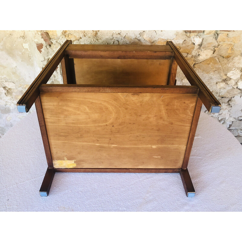 Vintage wooden and walnut sideboard, 1950