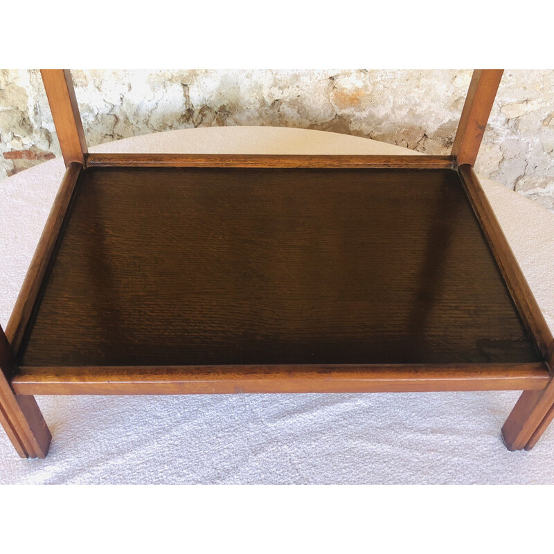 Vintage wooden and walnut sideboard, 1950