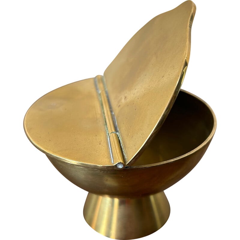 Vintage brass ashtray, 1970
