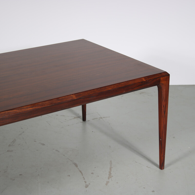 Vintage hardwood coffee table by Johannes Andersen for Silkeborg, Denmark 1960