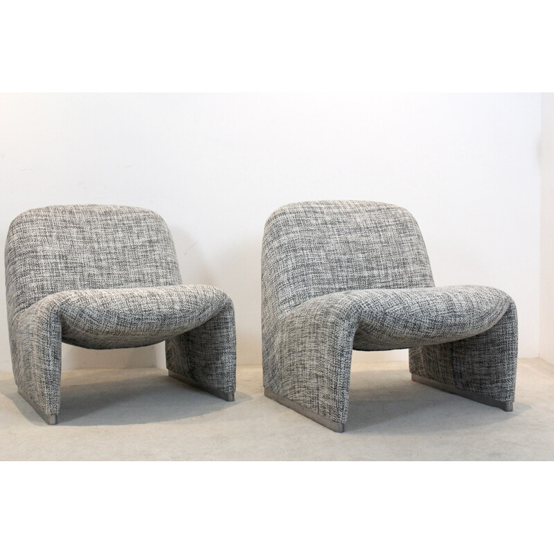 Pair of vintage Alky chairs by Giancarlo Piretti for Artifort, 1970