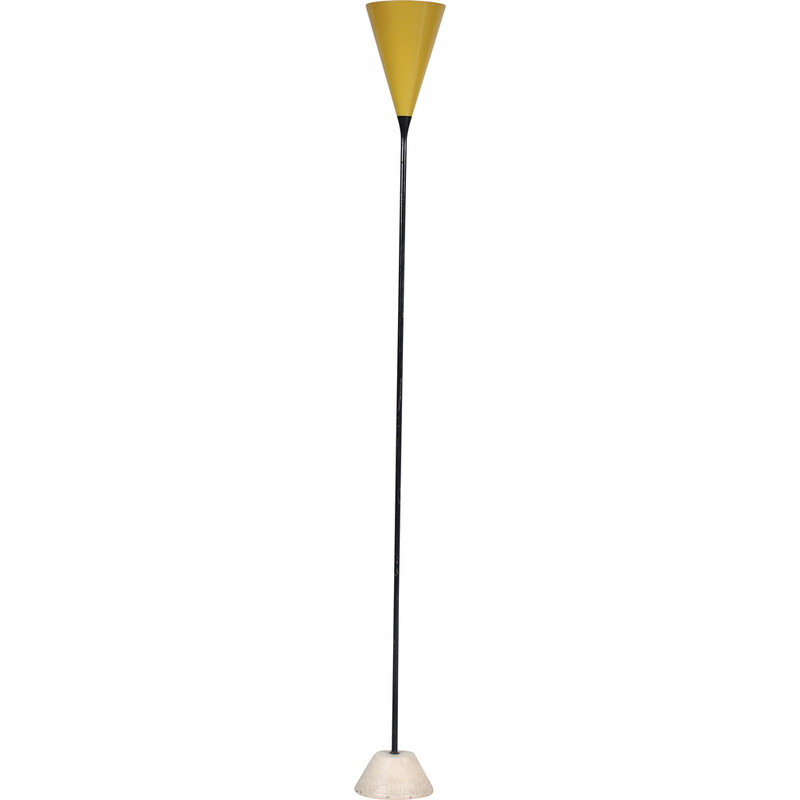 Lampadaire vintage 1051M en métal par Gino Sarfatti pour Arteluce, Italie 1950