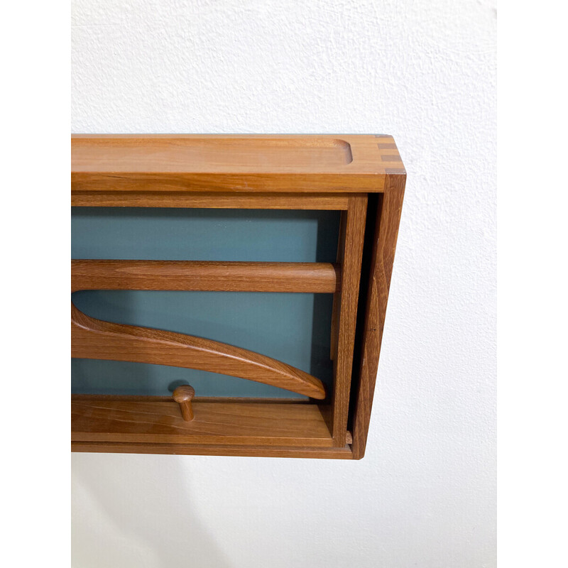 Vintage wall case by Adam Hoff and Poul Østergaard for Virum Møbelsnedkeri, 1960