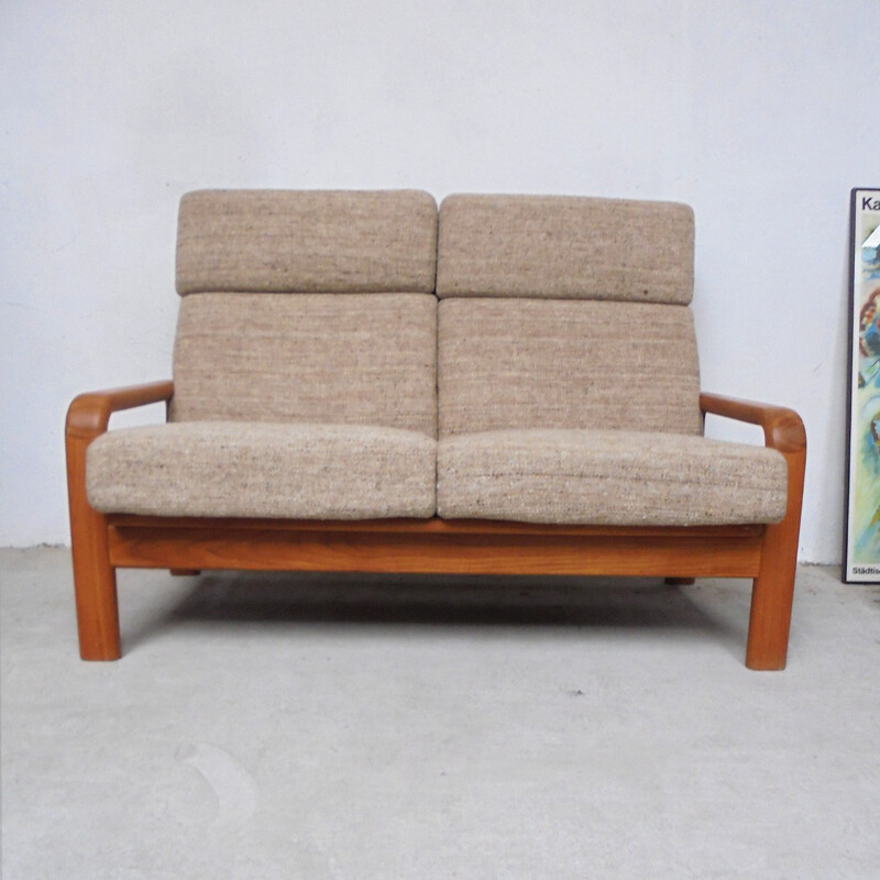 Scandinavian beige living room set - 1960s