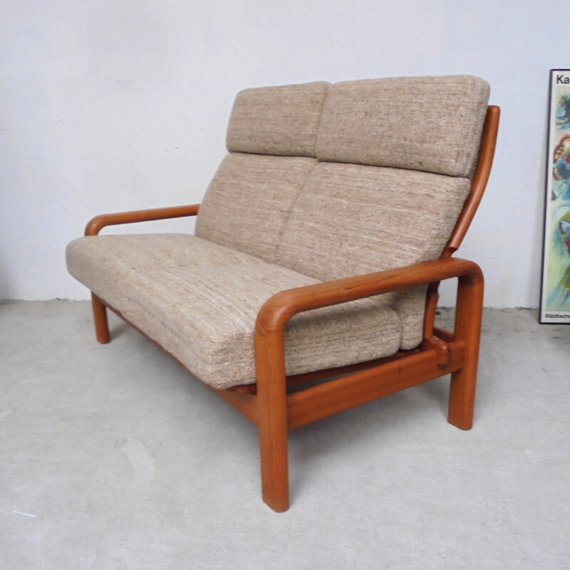 Scandinavian beige living room set - 1960s