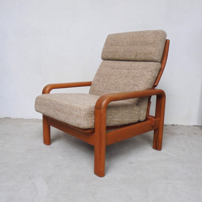 Scandinavian beige living room set - 1960s