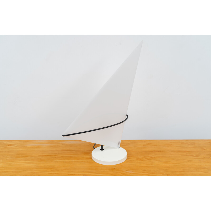 Vintage surfer table lamp in Plexiglas and metal by Hank Kwint for KwintArt