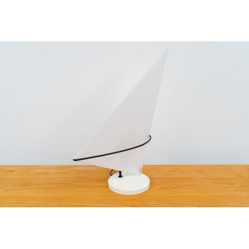 Vintage surfer table lamp in Plexiglas and metal by Hank Kwint for KwintArt
