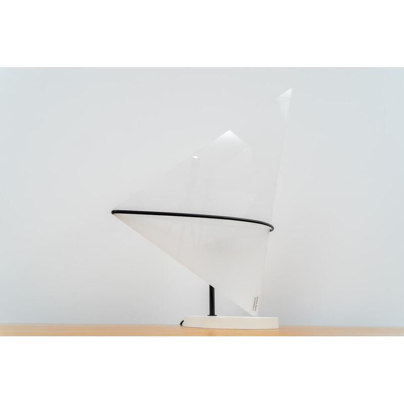 Lampe de table vintage surfeur en plexiglas et métal par Hank Kwint pour KwintArt