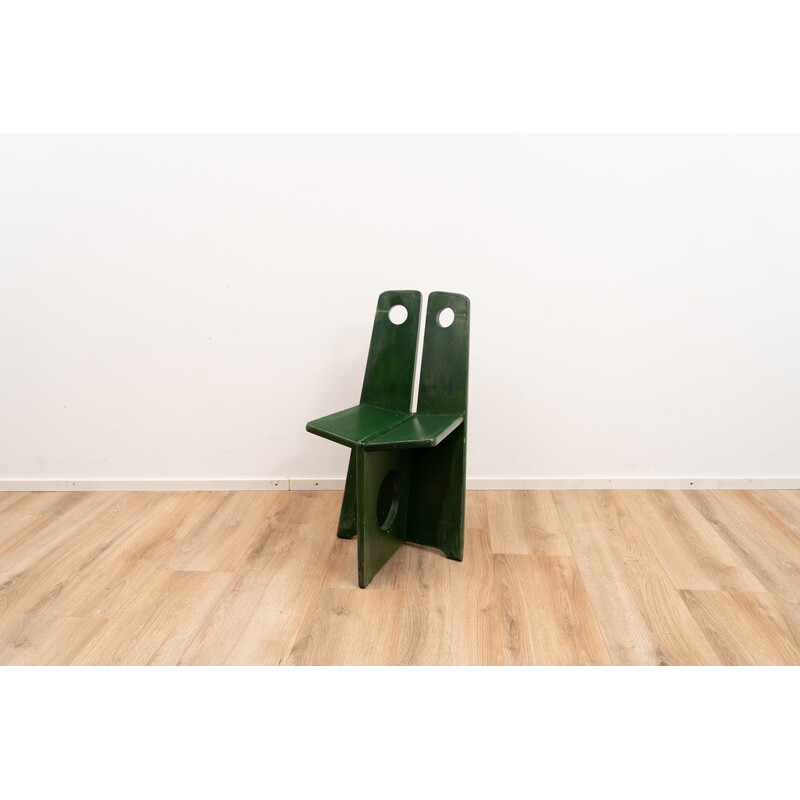 Conjunto de 4 cadeiras vintage em madeira de pinho de Gilbert Marklund para Furusnickarn AB