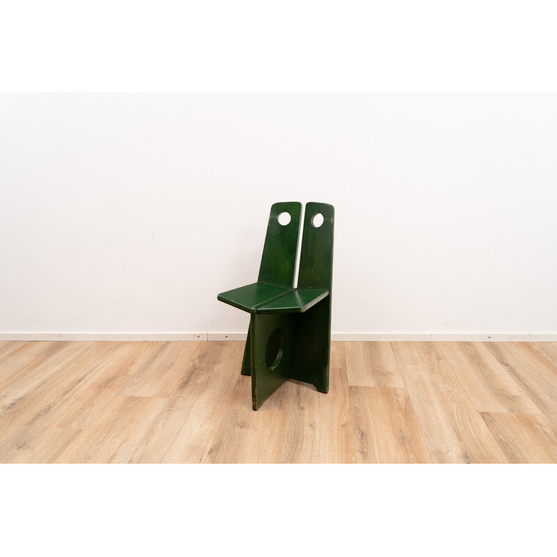 Set di 4 sedie vintage in legno di pino di Gilbert Marklund per Furusnickarn AB