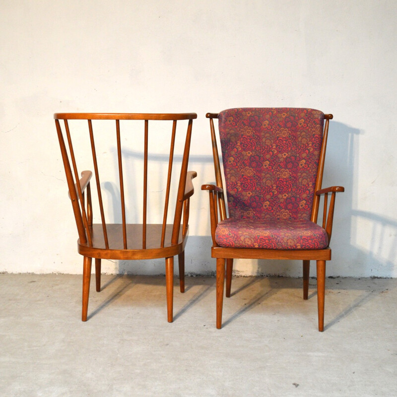 Pair of Baumann armchairs - 1980s