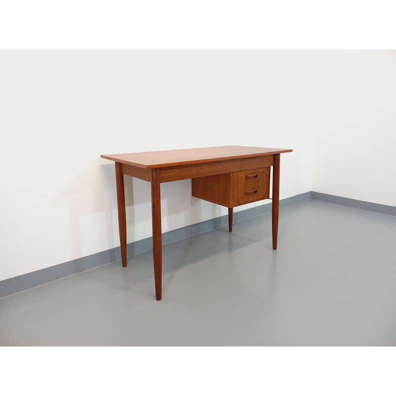 Vintage teak desk by Gunnar Nielsen Tibergaard, Denmark 1960