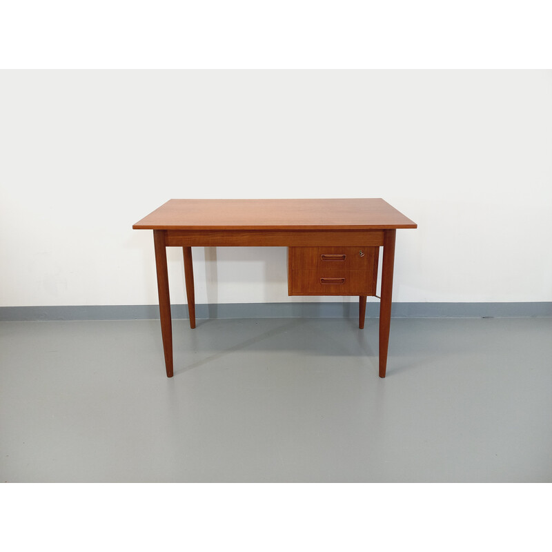 Vintage teak desk by Gunnar Nielsen Tibergaard, Denmark 1960