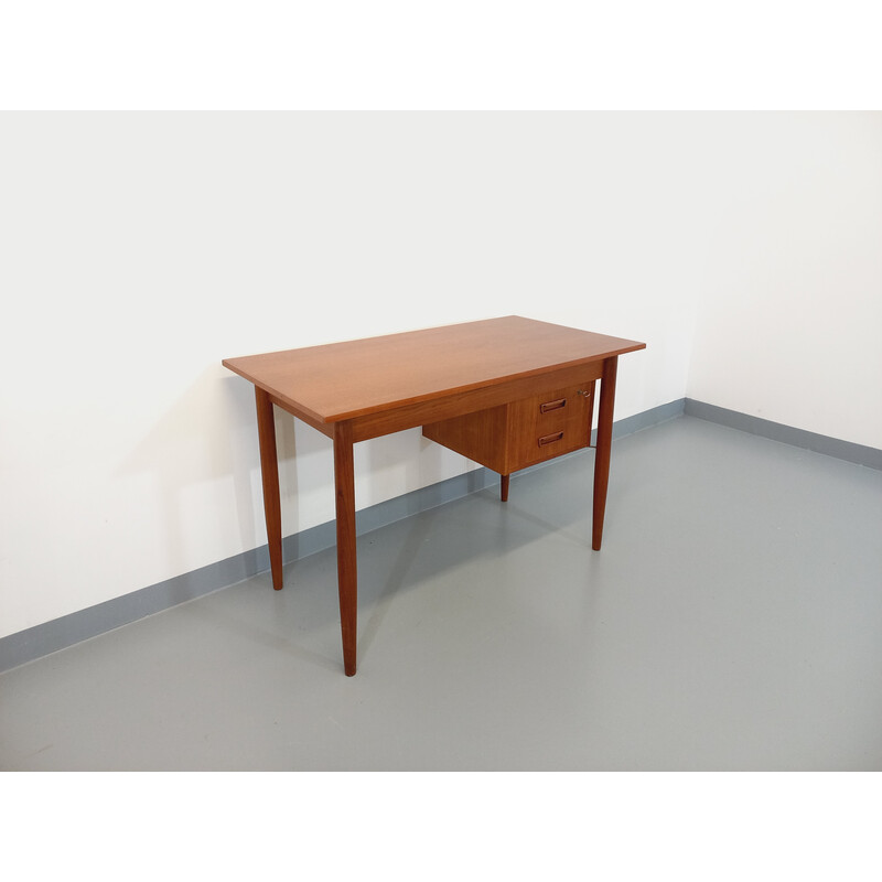 Vintage teak desk by Gunnar Nielsen Tibergaard, Denmark 1960