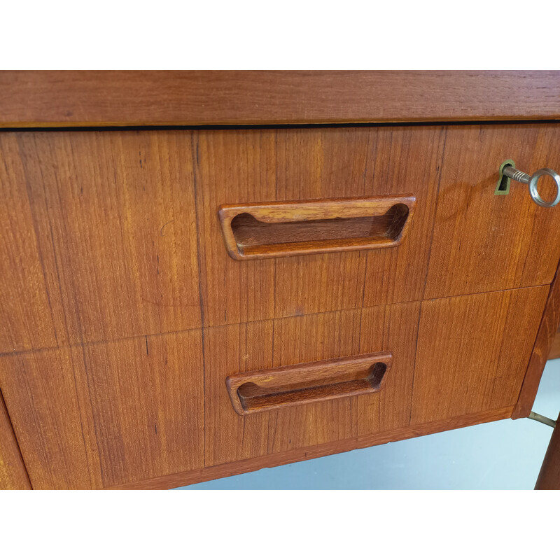 Vintage teak desk by Gunnar Nielsen Tibergaard, Denmark 1960