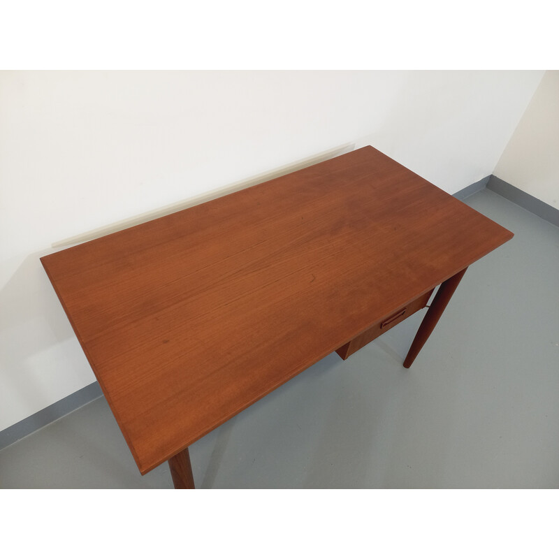 Vintage teak desk by Gunnar Nielsen Tibergaard, Denmark 1960