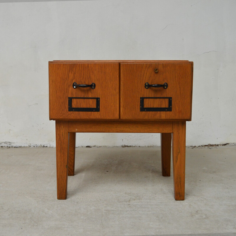 Small nightstand in solid wood - 1940s