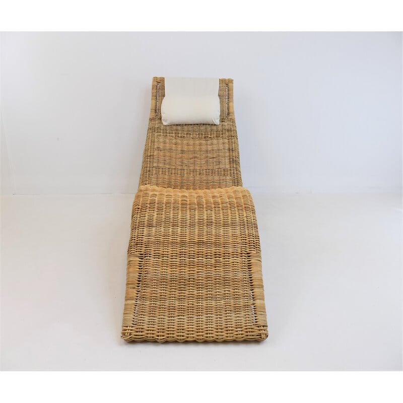 Vintage Karlskrona rattan daybed by Karl Malmvall for Ikea, 2000