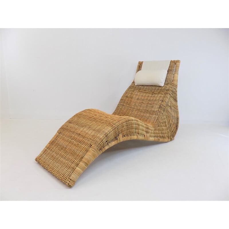 Vintage Karlskrona rattan daybed by Karl Malmvall for Ikea, 2000