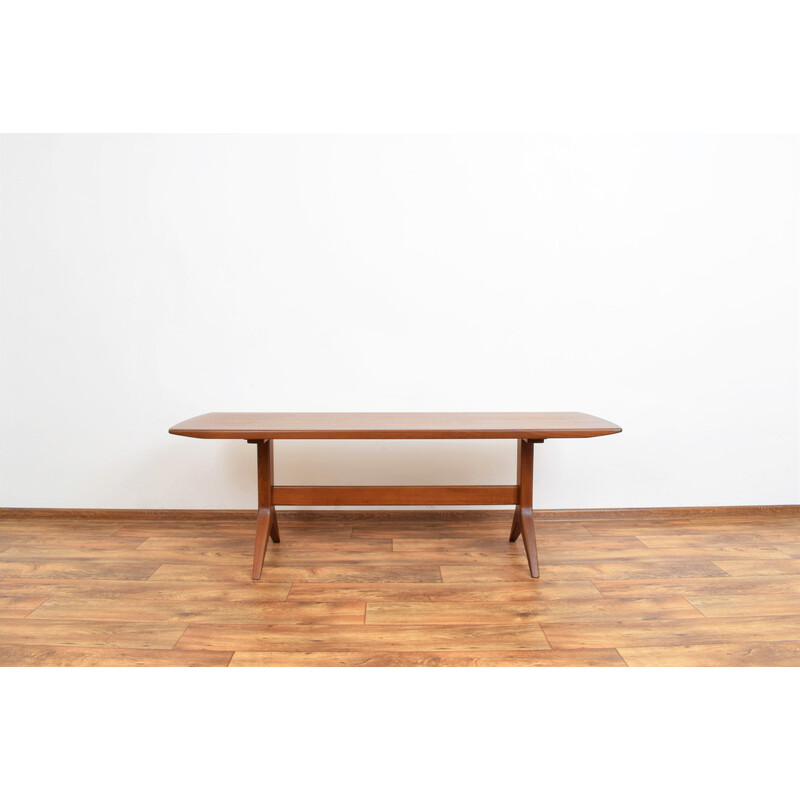 Vintage coffee table in teak veneer by Johannes Andersen 1960