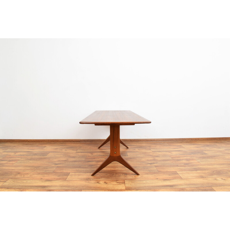 Vintage coffee table in teak veneer by Johannes Andersen 1960