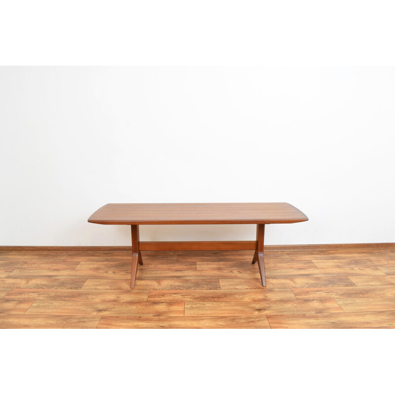 Vintage coffee table in teak veneer by Johannes Andersen 1960