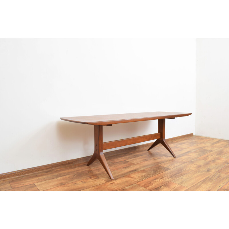 Vintage coffee table in teak veneer by Johannes Andersen 1960