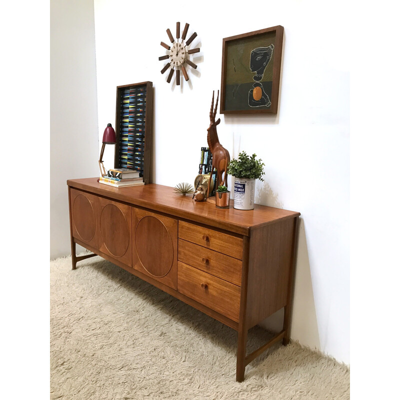 Mid century 'Nathan Circles' sideboard by Patrick Lee for Natan Furniture - 1960s